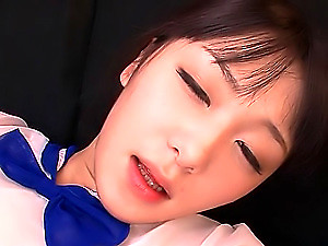 Teen Nana Usami sucks not present a handful of guys increased by rubs cum near the brush pussy